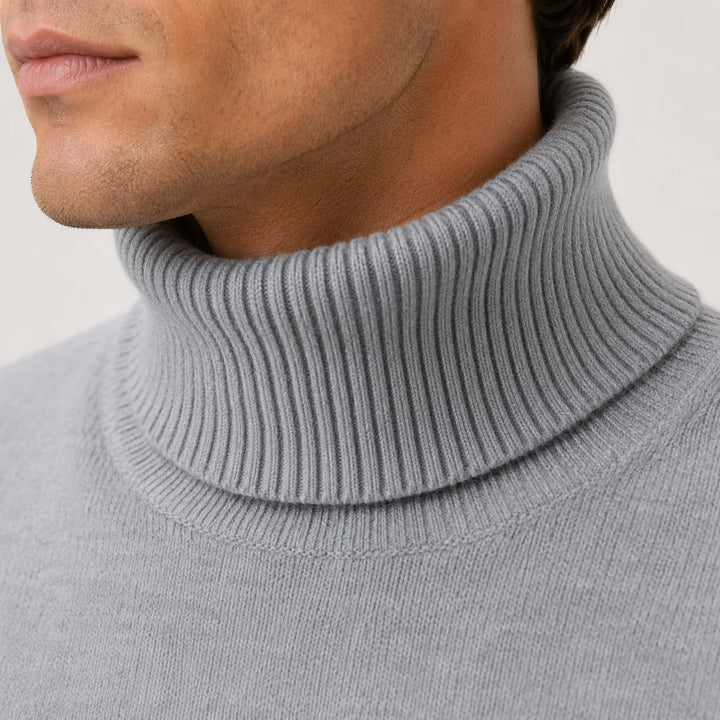 Genevieve | Women's Ribbed Roll Neck Jumper Regular Fit Long Sleeve