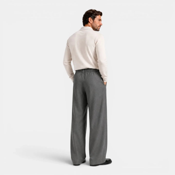 Harper | Women's Wide Leg Trousers Pleated Front Mid-Rise