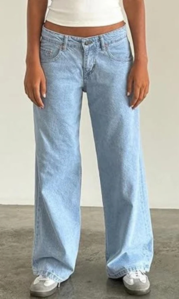 Calista Low Waist Straight Leg Jeans