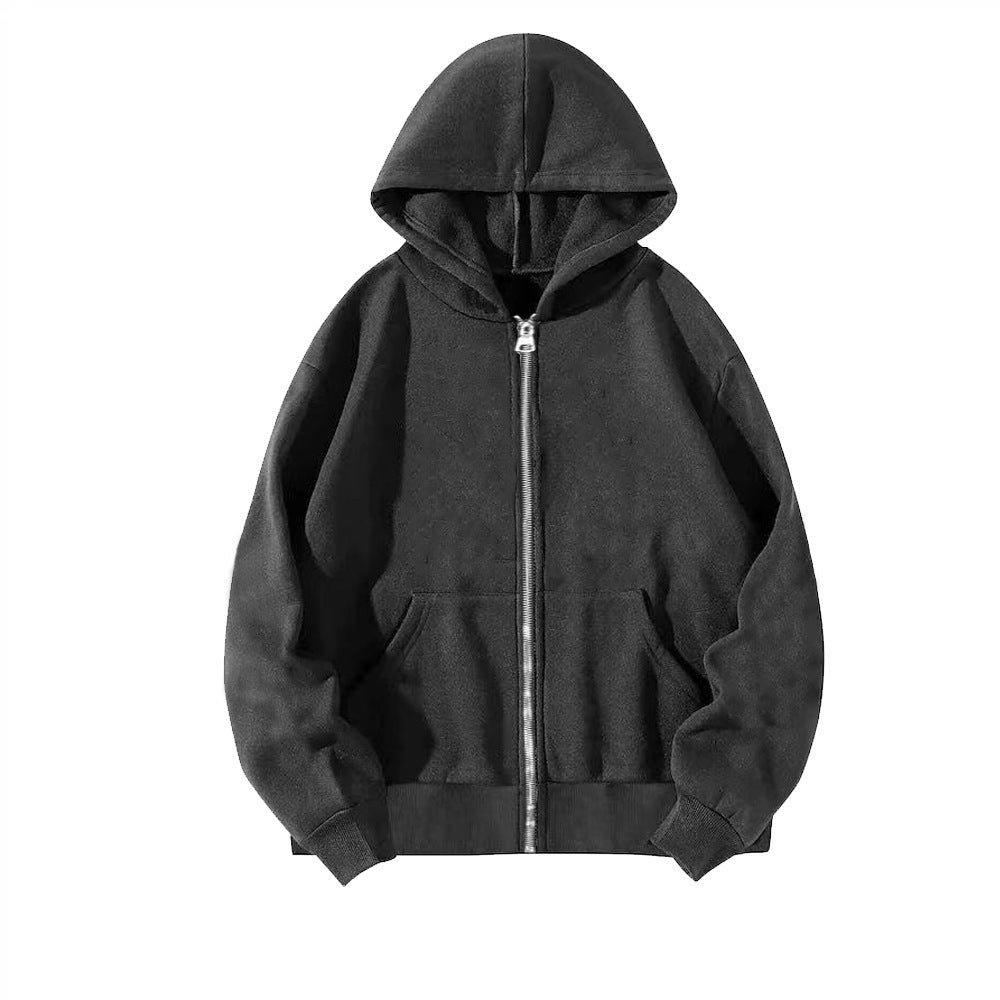 Zoe | Women's Oversized Zip Hoodie Metal Zip Double-Layer Hood