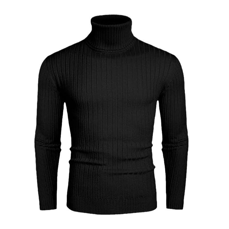 Rhys | Men's Ribbed Fine Knit Roll Neck Jumper Slim Fit