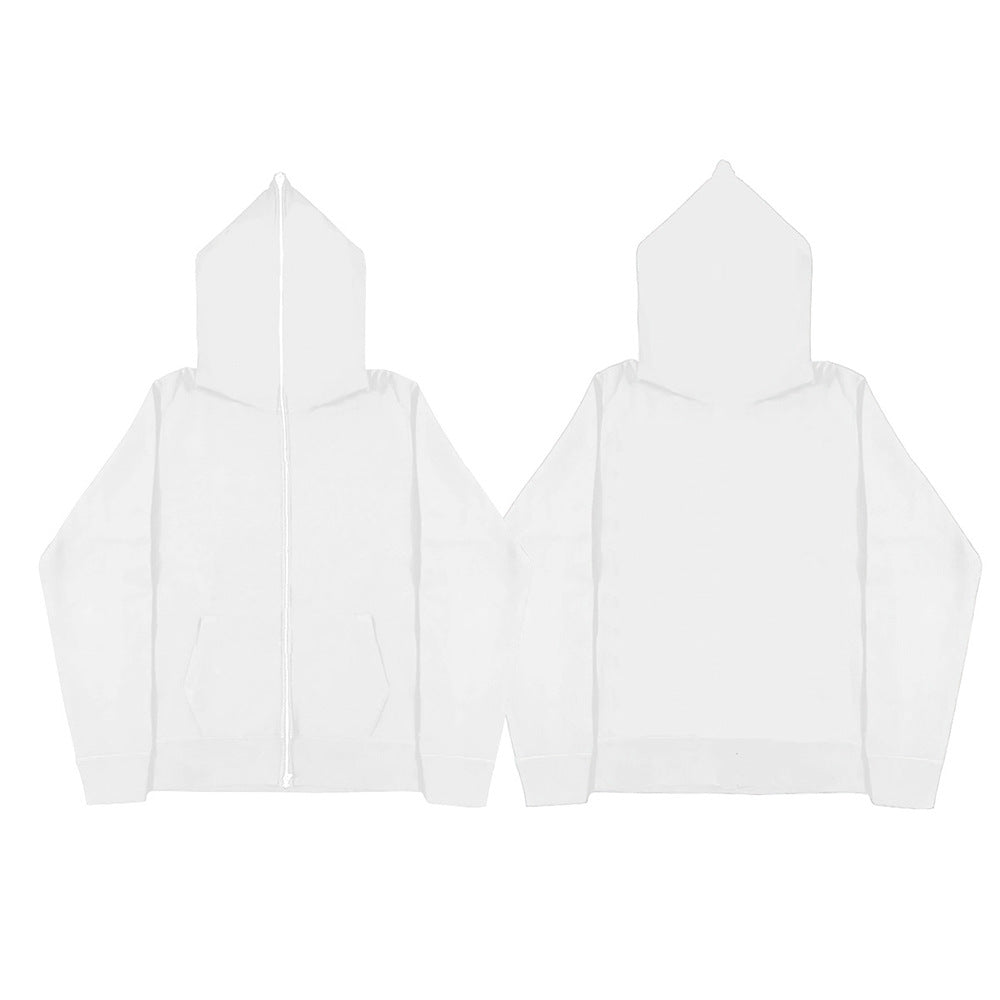 Unisex Hooded Jacket with Full Zip, Double-Layer Hood and Kangaroo Pockets by Drune