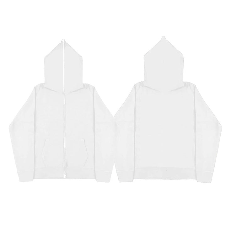Unisex Hooded Jacket with Full Zip, Double-Layer Hood and Kangaroo Pockets by Drune
