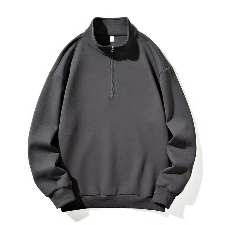 Olivia | Women's Oversized Half-Zip Sweatshirt Stand Collar