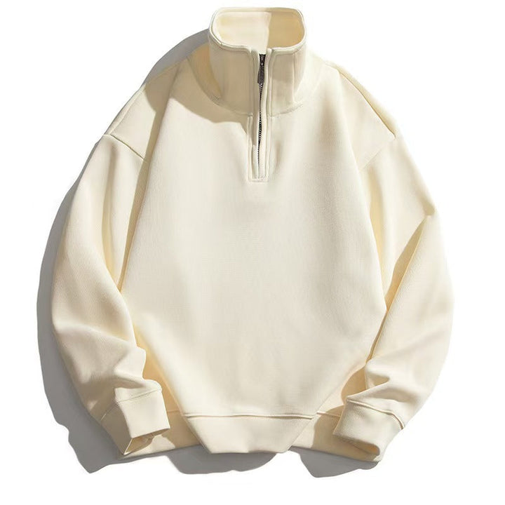 Olivia | Women's Oversized Half-Zip Sweatshirt Stand Collar
