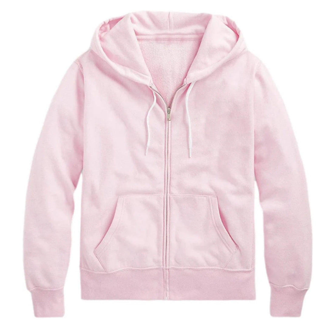 Zoe | Women's Oversized Zip Hoodie Metal Zip Double-Layer Hood