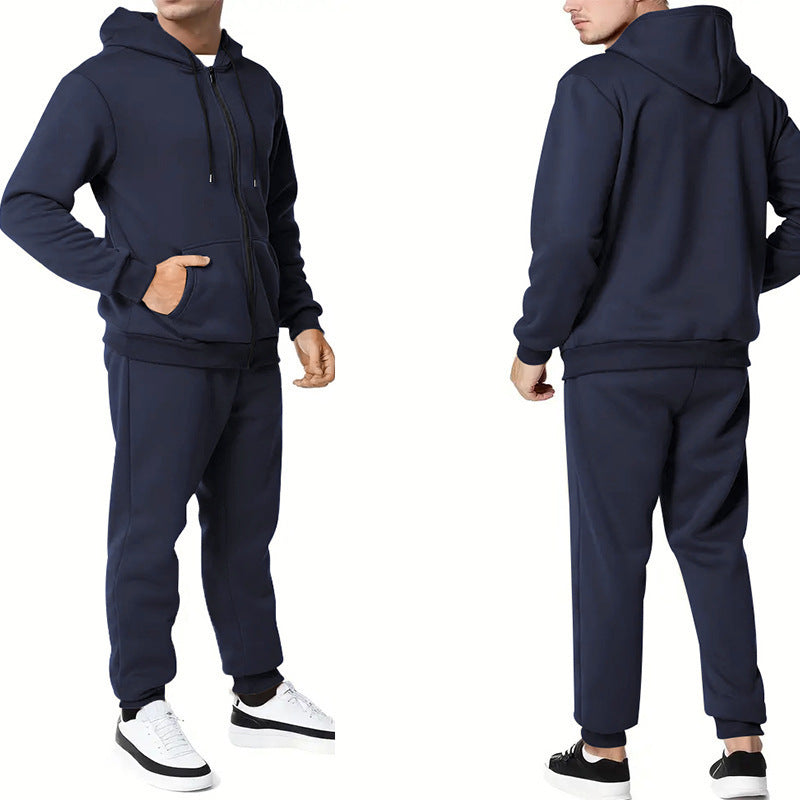 Quentin | Men's French Terry Tracksuit Zip Hoodie Slim Fit Joggers