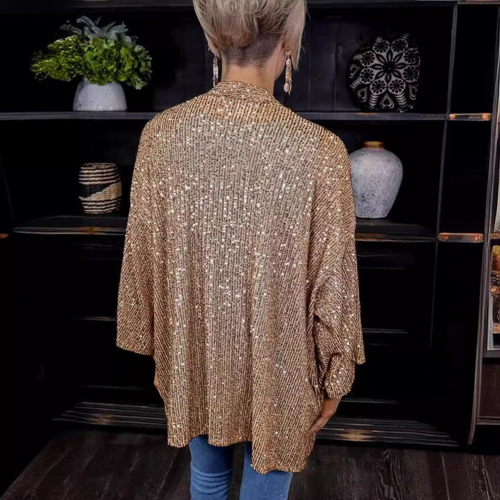Ingrid | Women's Sequin Cardigan Loose Fit Lightweight Party Layer
