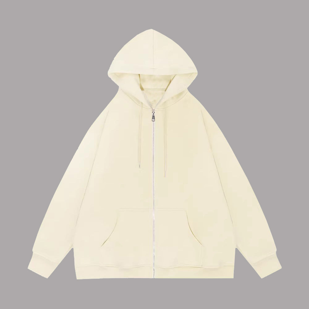 Zoe | Women's Oversized Zip Hoodie Metal Zip Double-Layer Hood