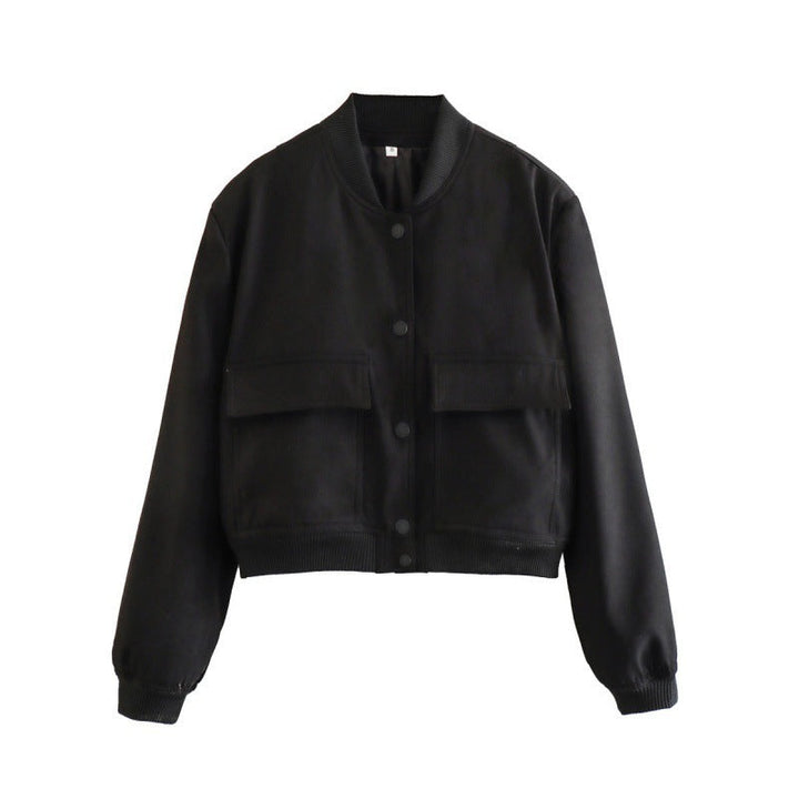 Rosalind | Women's Cropped Jacket Patch Pockets Breathable Lightweight