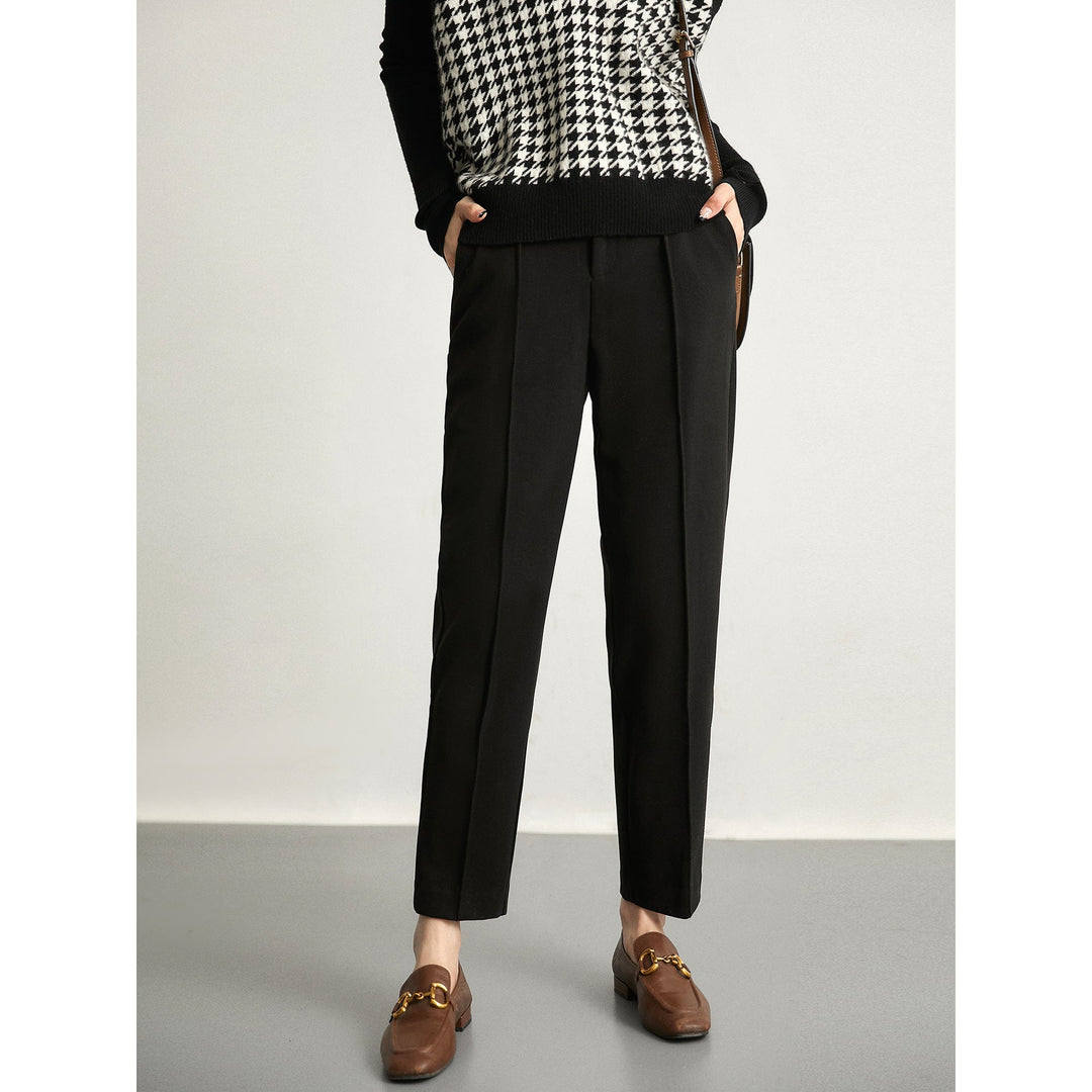 Linnea Wool Touch Tapered Trousers
