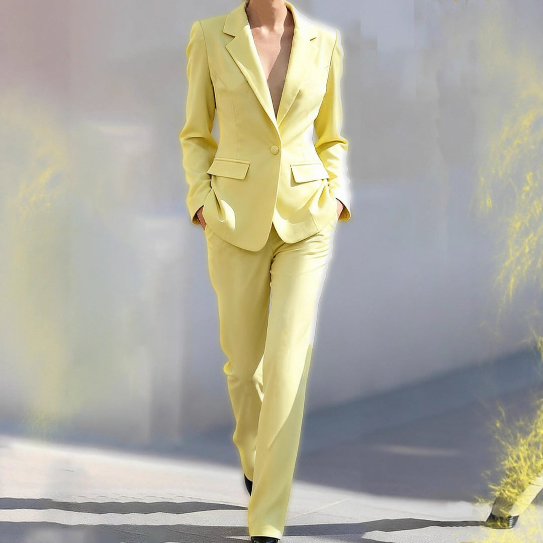 Molly | Women's Single-Breasted Trouser Suit Blazer & Slim Trousers