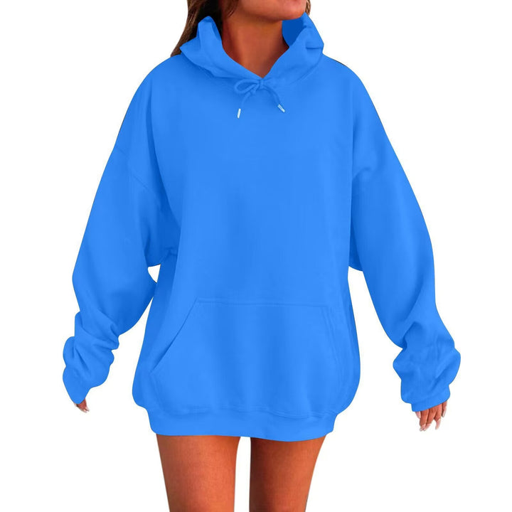 Noelle | Women's Fleece-Lined Hoodie Kangaroo Pocket Ribbed Cuffs