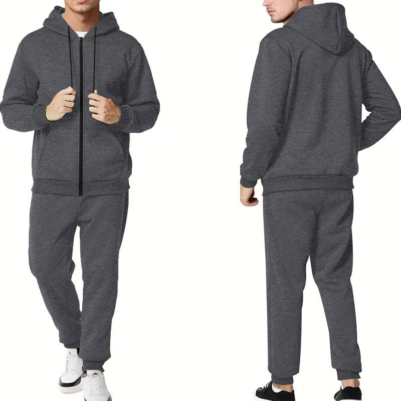 Quentin | Men's French Terry Tracksuit Zip Hoodie Slim Fit Joggers