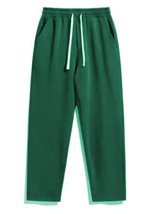 Unisex casual Straight-Leg Jogging Trousers with elastic comfort waistband, contrasting drawstring and side pockets by Drune