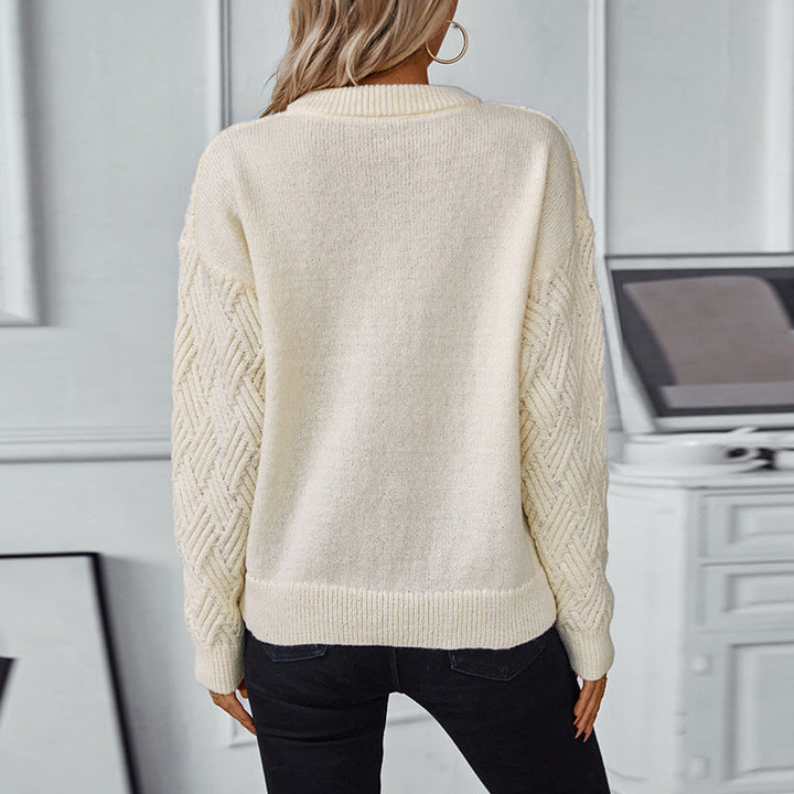 Gwen | Women's Textured Knitted Jumper Casual Fit Soft Knit