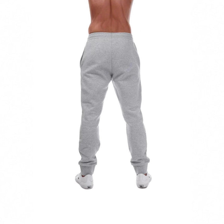 Unisex nan athleisure Jogging trousers with brushed fleece lining, elastic drawstring waistband and ribbed ankle cuffs Drune