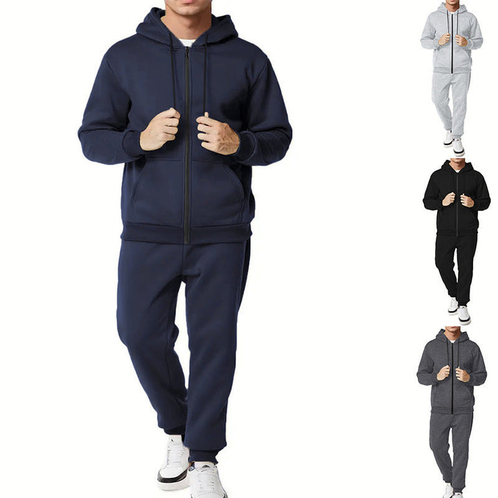 Quentin | Men's French Terry Tracksuit Zip Hoodie Slim Fit Joggers