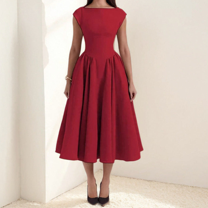 Elara Elegant Midi Dress for Women