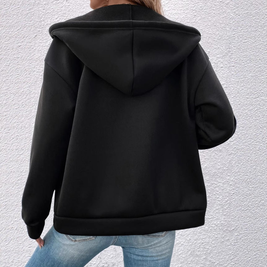 Lavinia | Women's Hooded Fleece Jacket Front Pockets Full Zip