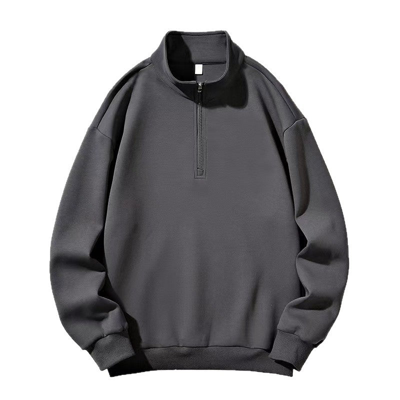 Olivia | Women's Oversized Half-Zip Sweatshirt Stand Collar