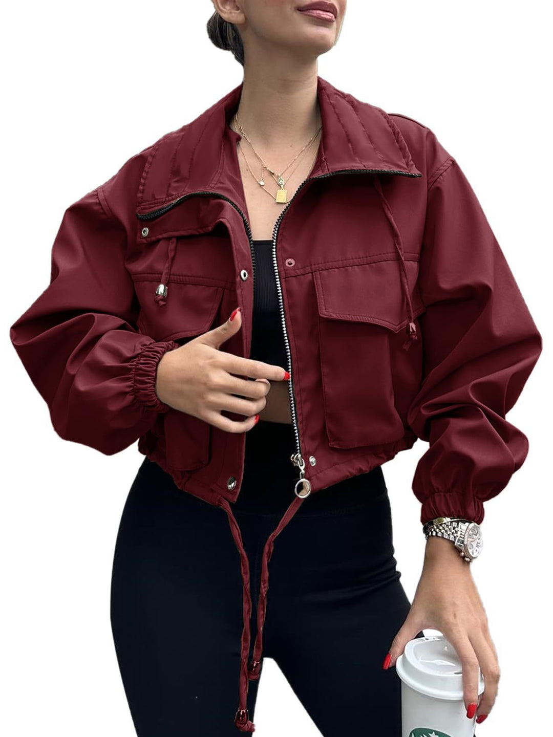 Dorothea | Women's Cropped Jacket Lightweight Full Zip