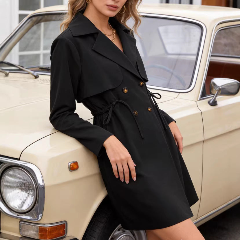 Theodora | Women's Cropped Blazer Double Breasted Tailored