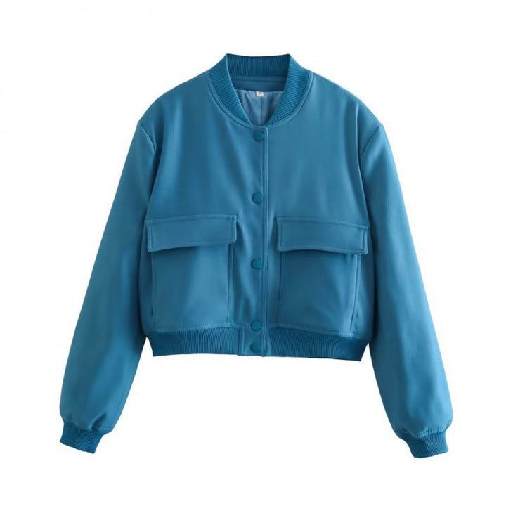 Rosalind | Women's Cropped Jacket Patch Pockets Breathable Lightweight