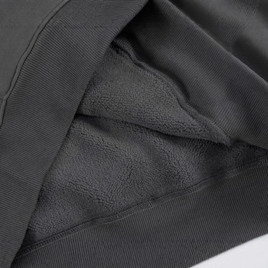 Noelle | Women's Fleece-Lined Hoodie Kangaroo Pocket Ribbed Cuffs
