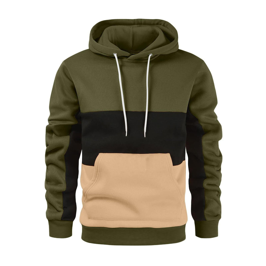 Zinnia | Women's Colour Block Hoodie Drawstring Hood Kangaroo Pocket