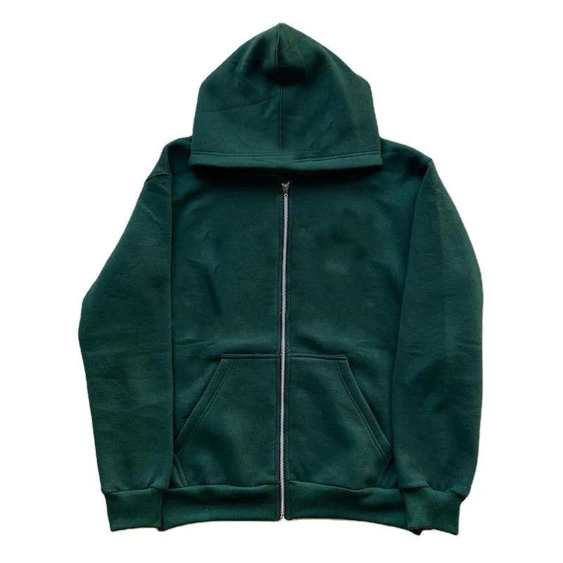 Zoe | Women's Oversized Zip Hoodie Metal Zip Double-Layer Hood
