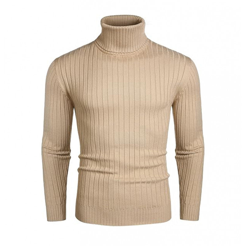 Rhys | Men's Ribbed Fine Knit Roll Neck Jumper Slim Fit