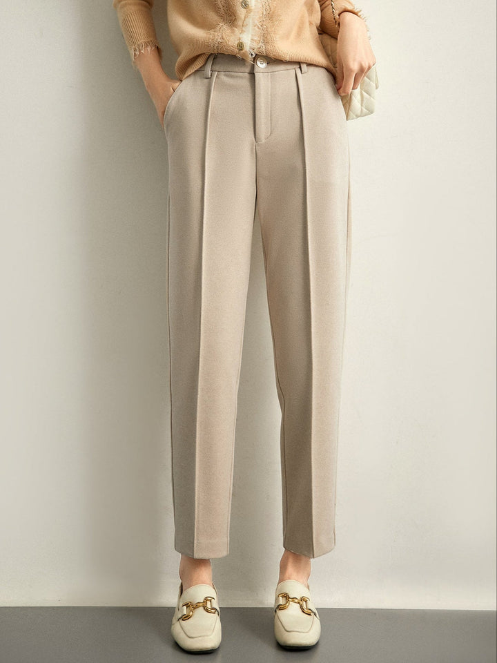 Linnea Wool Touch Tapered Trousers
