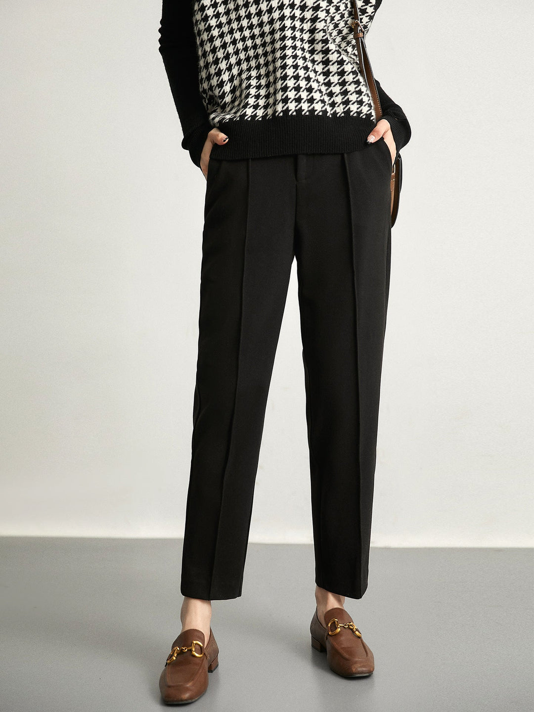 Linnea Wool Touch Tapered Trousers