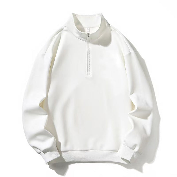 Olivia | Women's Oversized Half-Zip Sweatshirt Stand Collar