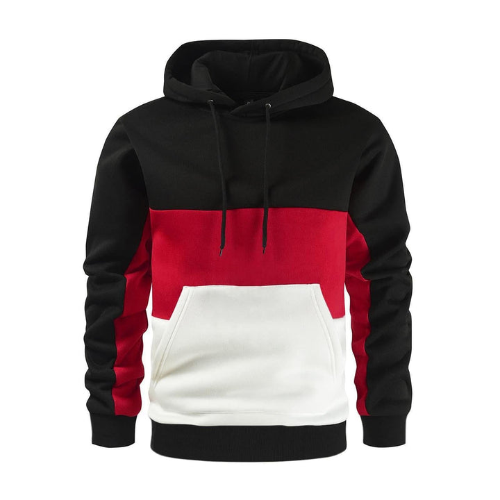 Zinnia | Women's Colour Block Hoodie Drawstring Hood Kangaroo Pocket