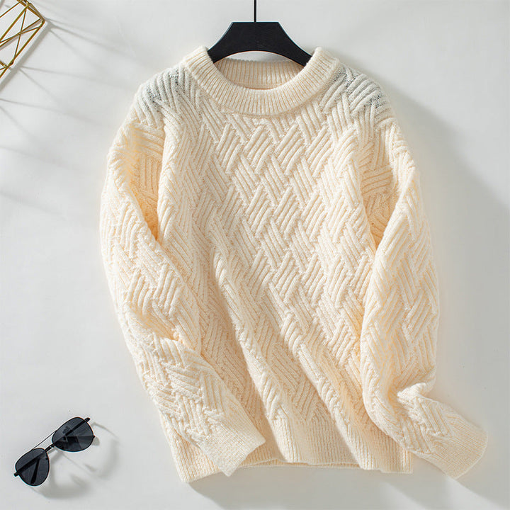 Gwen | Women's Textured Knitted Jumper Casual Fit Soft Knit