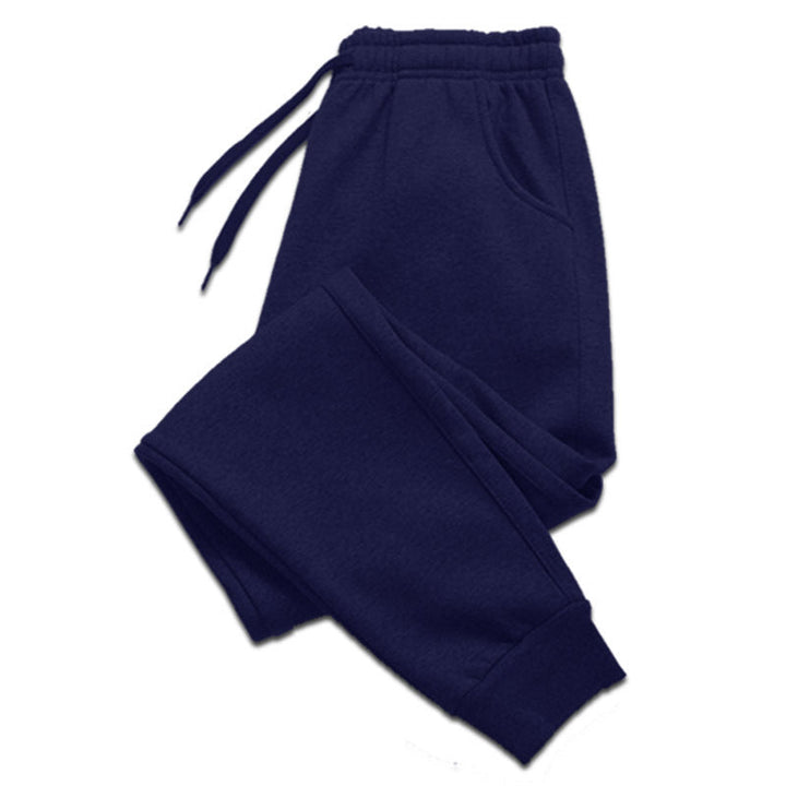 Unisex nan athleisure Jogging trousers with brushed fleece lining, elastic drawstring waistband and ribbed ankle cuffs Drune