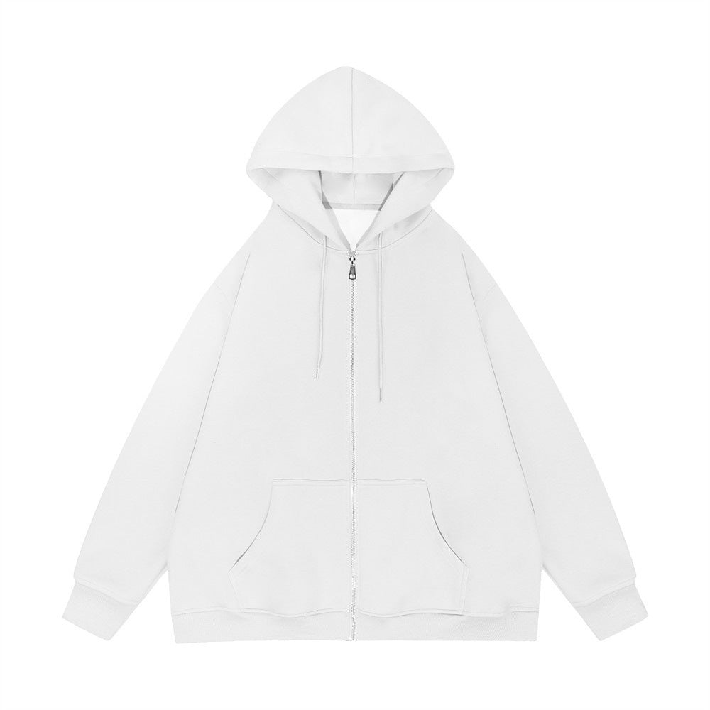 Zoe | Women's Oversized Zip Hoodie Metal Zip Double-Layer Hood