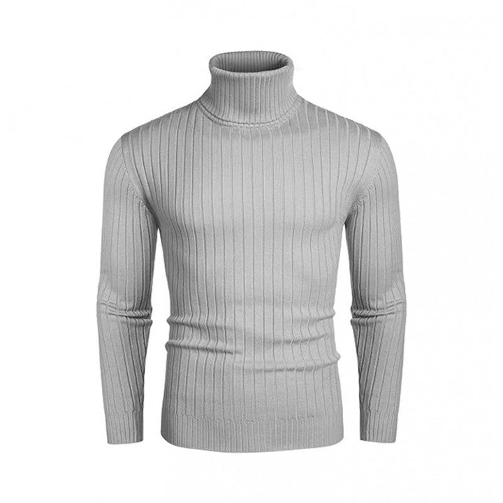 Rhys | Men's Ribbed Fine Knit Roll Neck Jumper Slim Fit