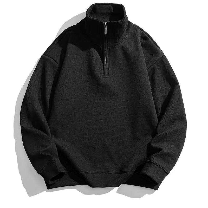Olivia | Women's Oversized Half-Zip Sweatshirt Stand Collar