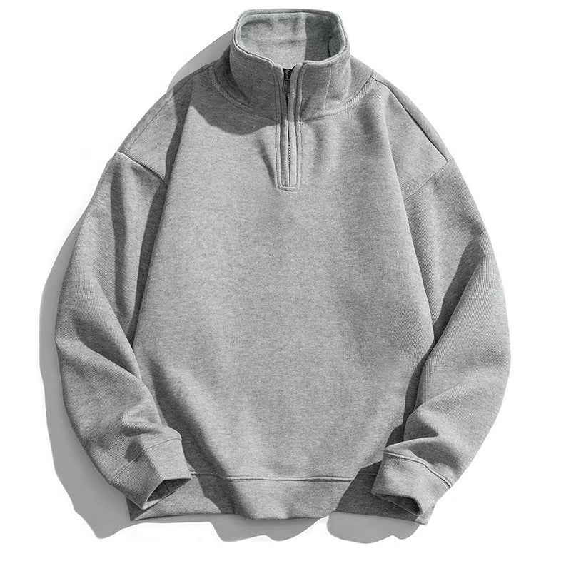 Olivia | Women's Oversized Half-Zip Sweatshirt Stand Collar