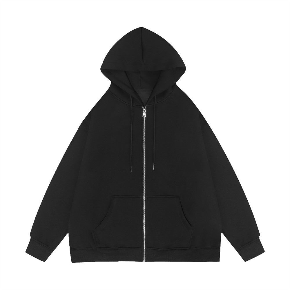 Zoe | Women's Oversized Zip Hoodie Metal Zip Double-Layer Hood