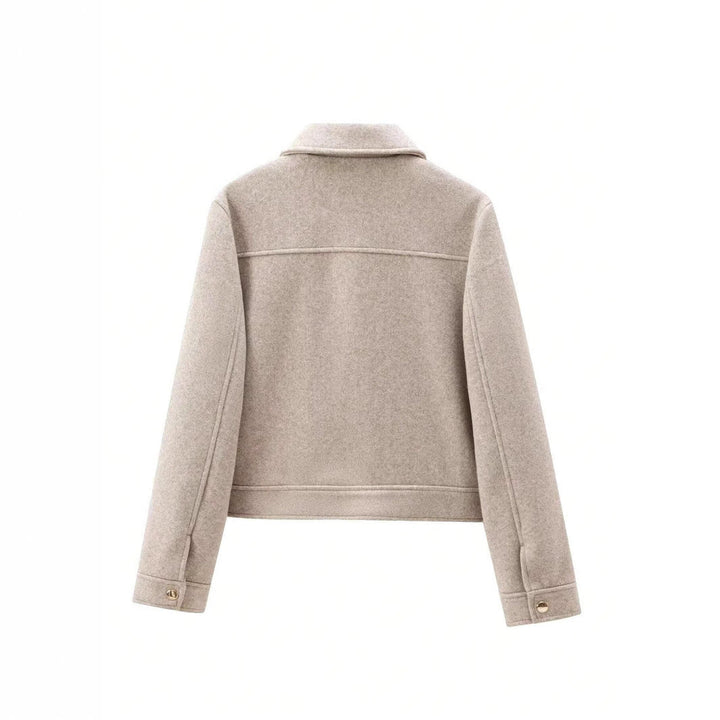 Ottilie | Women's Wool Utility Jacket Front Pockets Breathable
