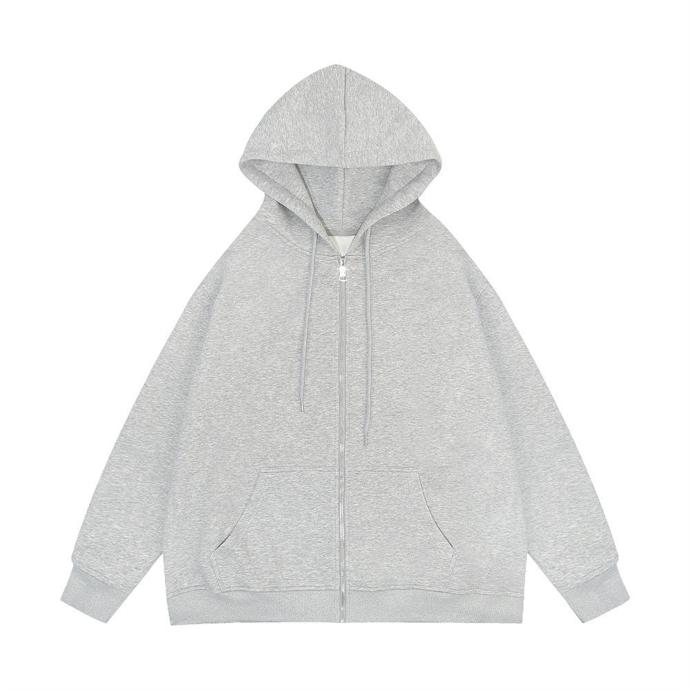 Zoe | Women's Oversized Zip Hoodie Metal Zip Double-Layer Hood