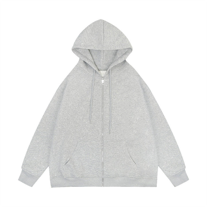 Zoe | Women's Oversized Zip Hoodie Metal Zip Double-Layer Hood