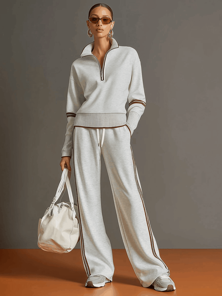 Marietta | Women's Blouse & Wide Leg Trousers Co-Ord Set Loose Fit