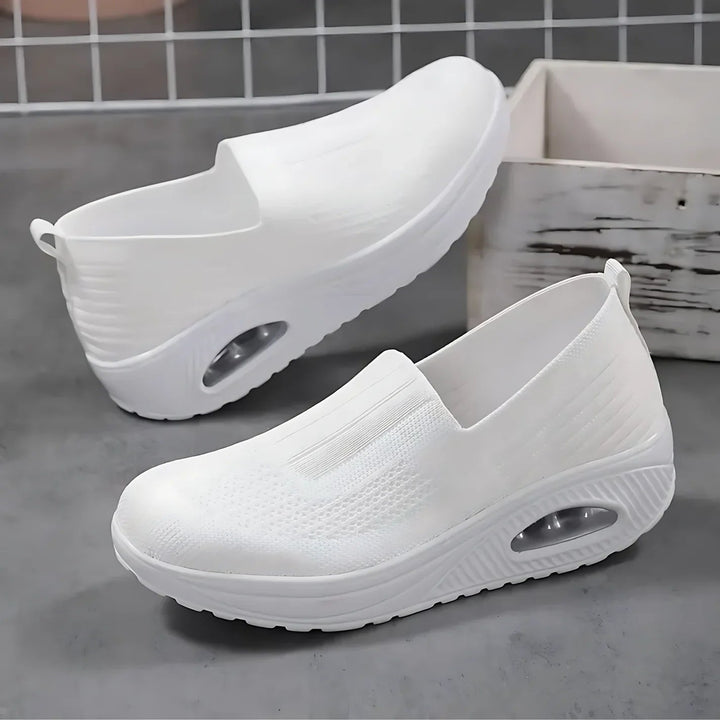Mabel | Women's Cushioned Slip-On Shoes with Stretch Entry