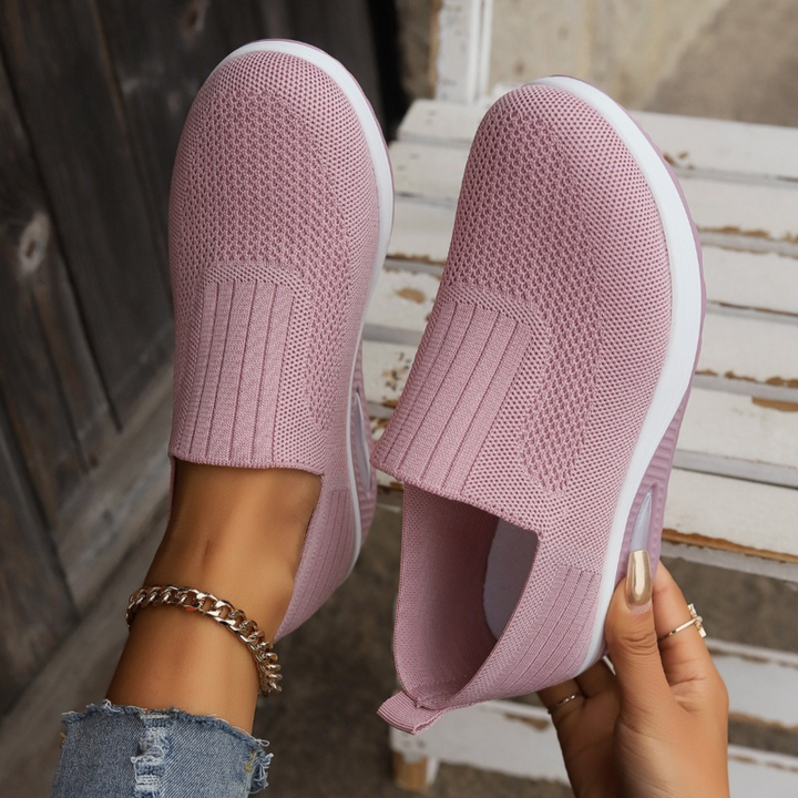 Mabel | Women's Cushioned Slip-On Shoes with Stretch Entry
