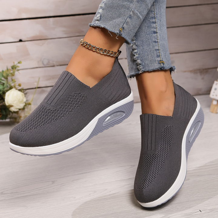 Mabel | Women's Cushioned Slip-On Shoes with Stretch Entry